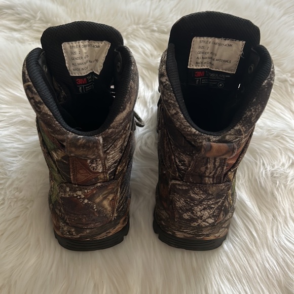 Tamarack Camouflage Kids Waterproof insulated Boots Size 2. - Picture 3 of 6